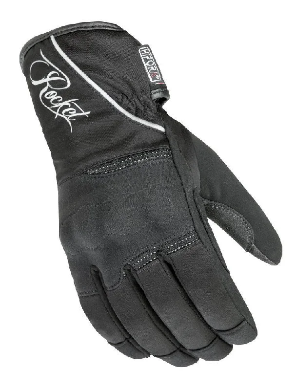 soft leather gloves for handling snow-Goggles for autumn rides-Joe Rocket Black Ladies BALLISTIC ULTRA Textile Gloves