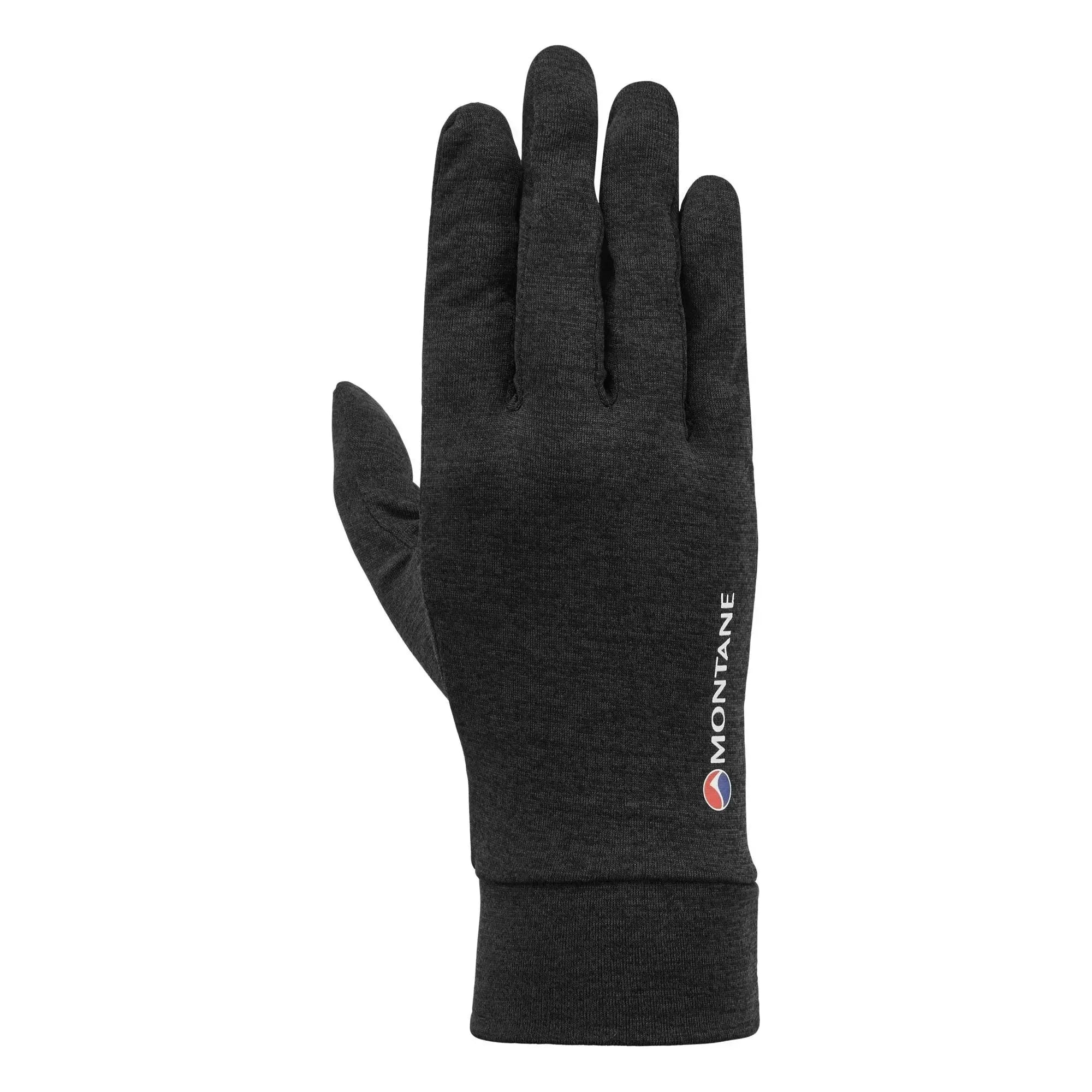 durable leather gloves for outdoor snow tasks-Goggles for endurance swimming-Montane Dart Lightweight Liner Gloves - Black