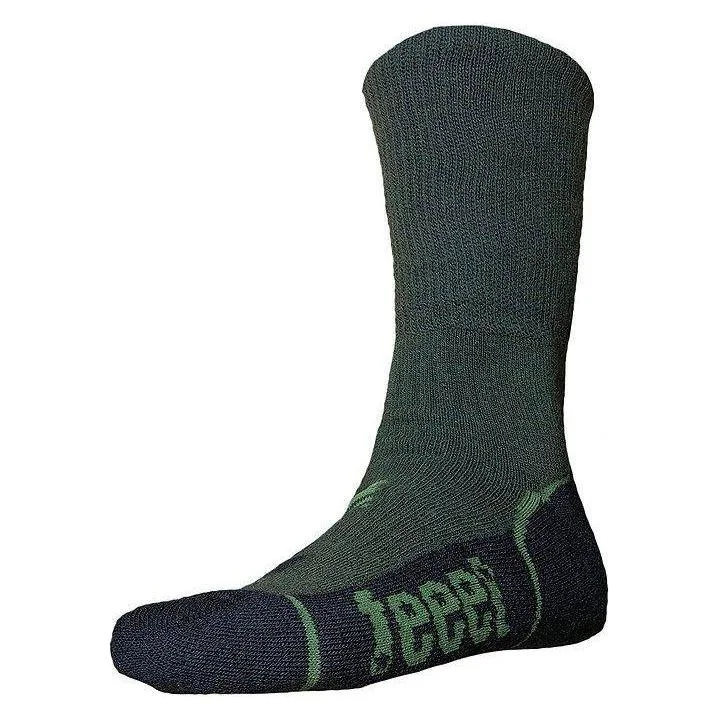 warm insulated ski socks for snow-  Feeet Merino Hiker Sock - Olive