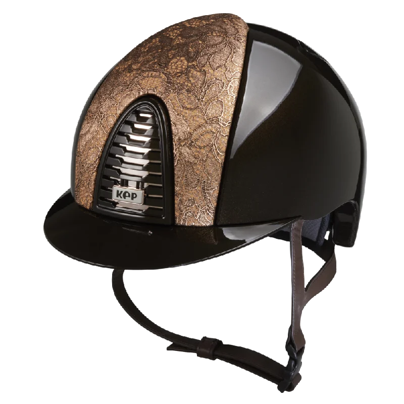 Helmet with Fade Fit-Riding Helmet Cromo 2.0 Polish - Rosegold Lace by KEP