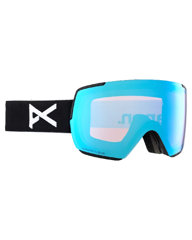 Anon M5S Low Bridge Snow Goggles - Black/Perceive Variable Blue Lens