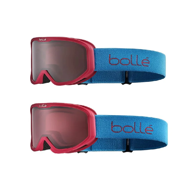 Bolle Inuk Kids Ski Goggles, Red & Blue Matt 3 - 6 yrs 2 lens options