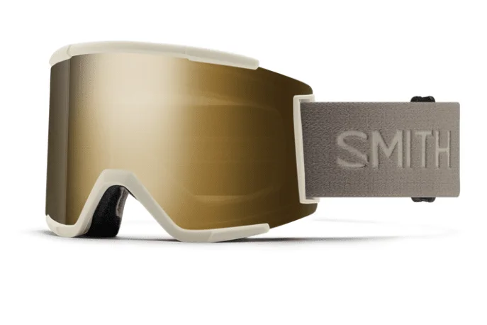 Smith Squad XL Goggles Chalk with ChromaPop™ Sun Black Gold Mirror Lens