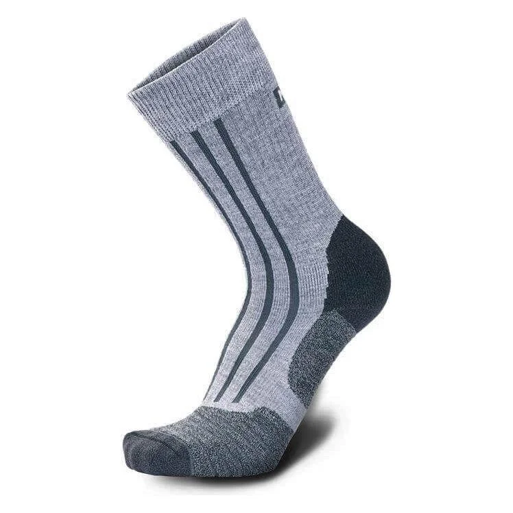 ski socks for men-  Meindl MT6 Women's Merino Trekking Socks - Light Grey