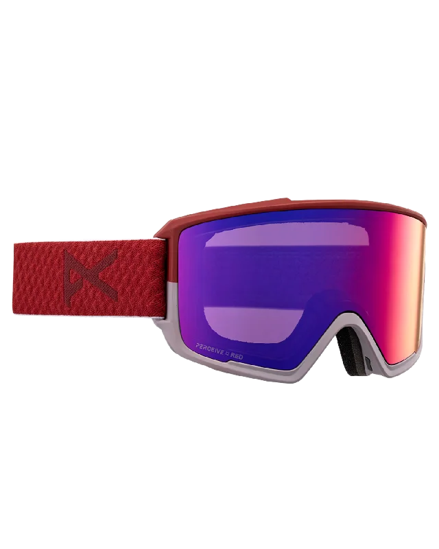 Anon M3 Snow Goggles + Bonus Lens + Mfi® Face Mask - Mars/Perceive Sunny Red Lens