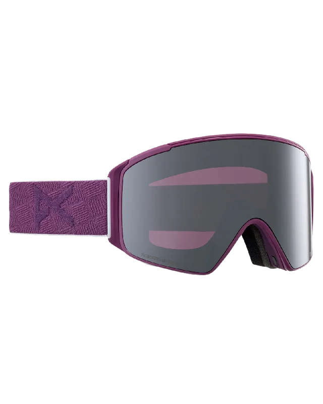 Anon M4S Cylindrical Snow Goggles + Bonus Lens + Mfi® Face Mask - Grape/Perceive Sunny Onyx Lens