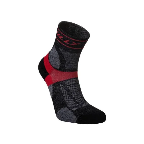 wool socks for skiing-  HILLY - Trail Anklet Med