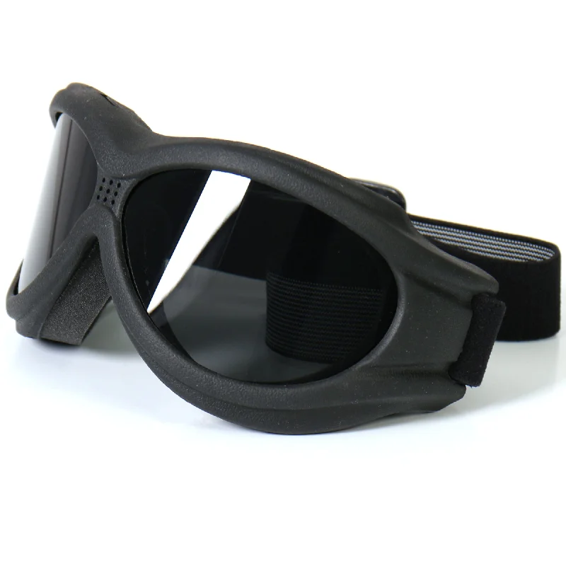 Hot Leathers SGG1001 Big Ben Riding Goggles with Smoke Lenses