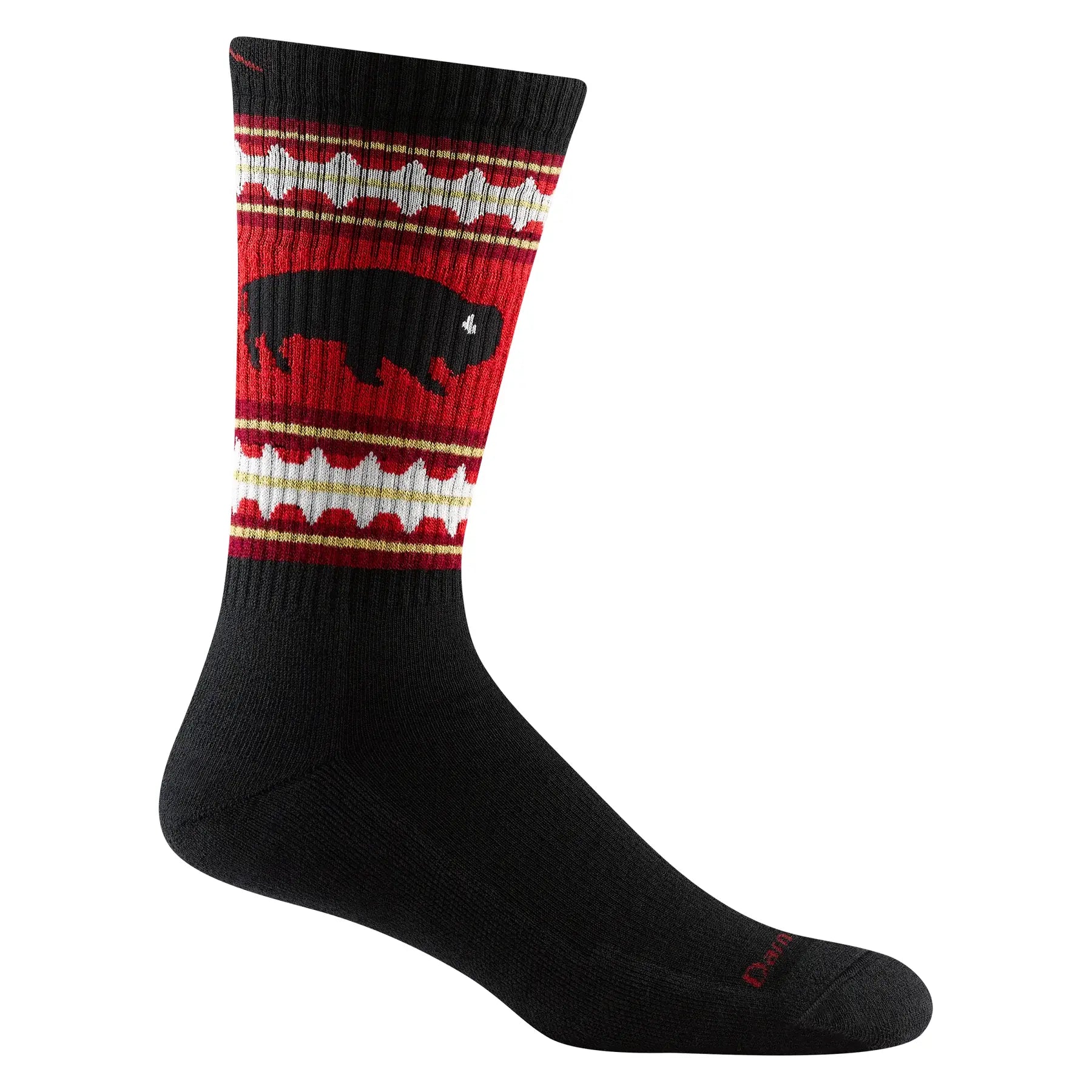 ski socks for extreme cold-  Darn Tough 1980 Men's VanGrizzle Boot Midweight Hiking Sock - Black