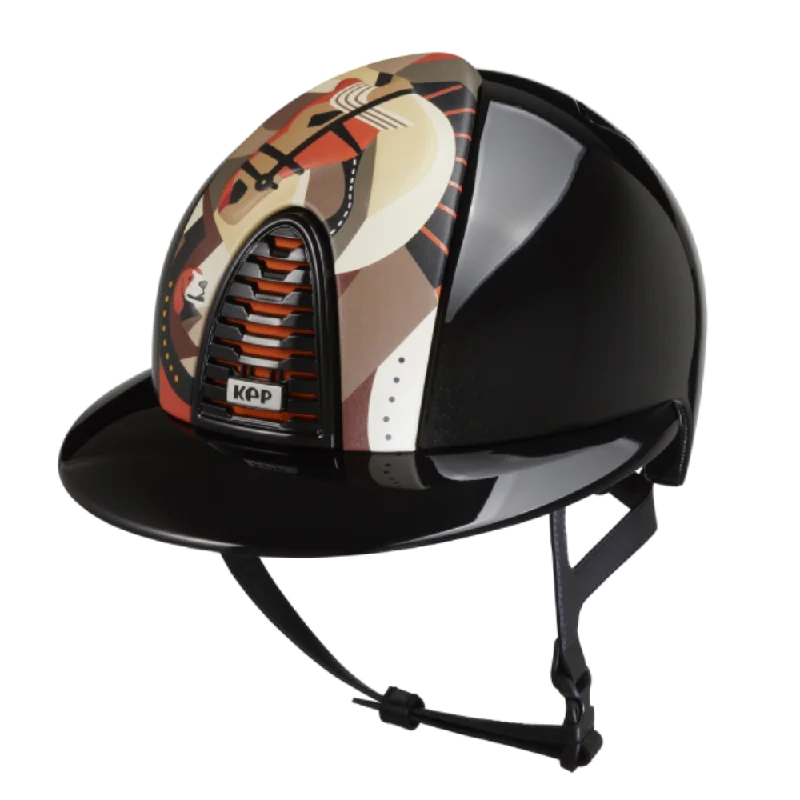 Helmet for Electric Scooters-Riding Helmet Cromo 2.0 Polish Polo - Orange Pegasus by KEP