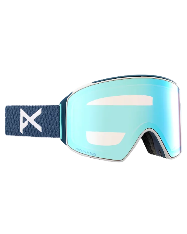 Anon M4 Cylindrical Snow Goggles + Bonus Lens + Mfi® Face Mask - Nightfall/Perceive Variable Blue Lens