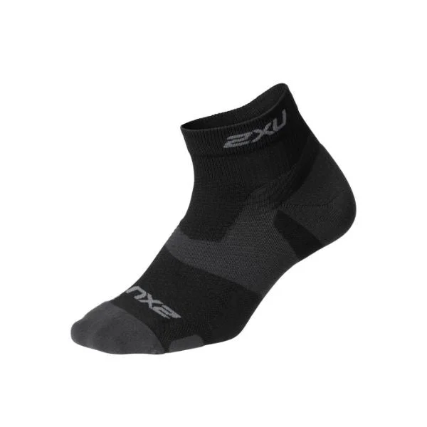 ski socks for cold weather protection-  2XU - Vectr Light Cushion 1/4 Crew Socks