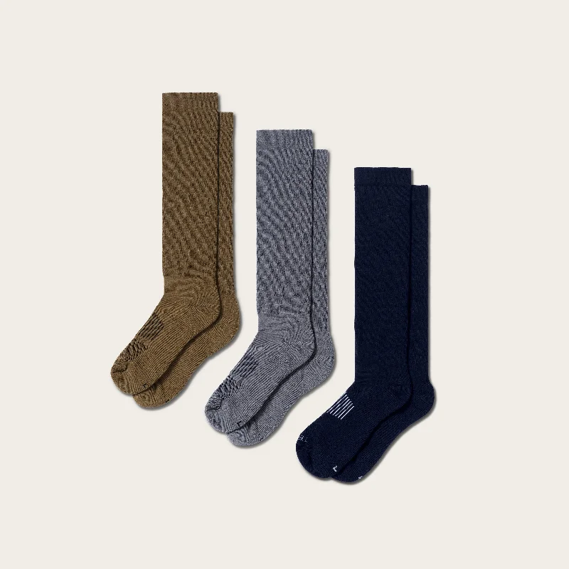 best ski socks for comfort-  Over-The-Calf (3-Pack)