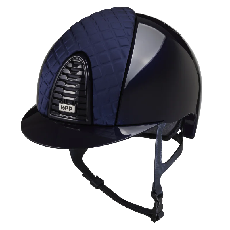 Helmet with Sticky Fit-Riding Helmet Cromo 2.0 Polish - Blue Milano by KEP