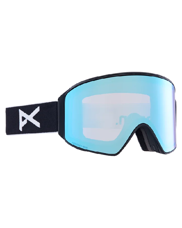 Anon M4 Cylindrical Snow Goggles + Bonus Lens + Mfi® Face Mask - Black/Perceive Variable Blue Lens