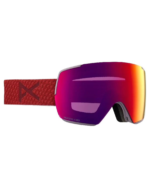 Anon M5S Low Bridge Snow Goggles - Mars/Perceive Sunny Red Lens