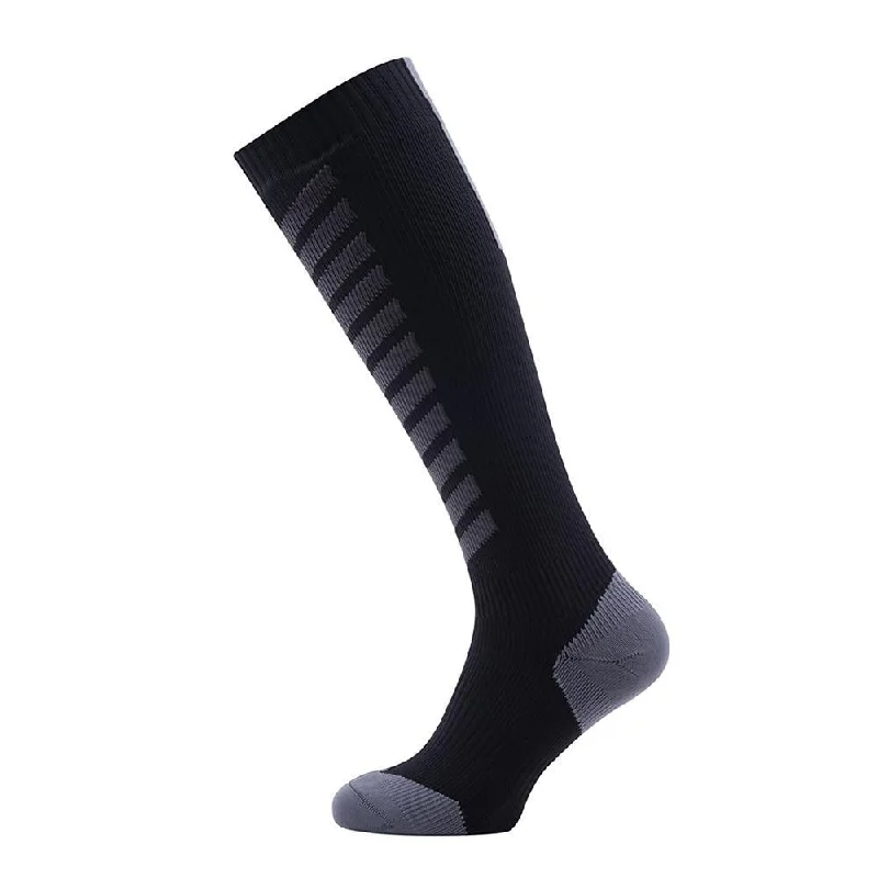 cushioned socks for snowboarding-  Sealskinz MTB Mid Knee Socks