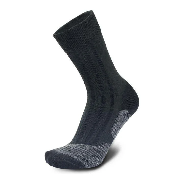 comfortable ski socks with padding-  Meindl MT2 Men's Trekking Socks - Black