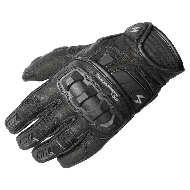 waterproof touchscreen gloves for winter-Goggles for scenic rides-Scorpion Klaw II Black Leather Gloves