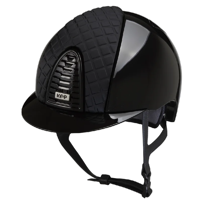 Helmet for Senior Fit-Riding Helmet Cromo 2.0 Polish - Black Milano by KEP