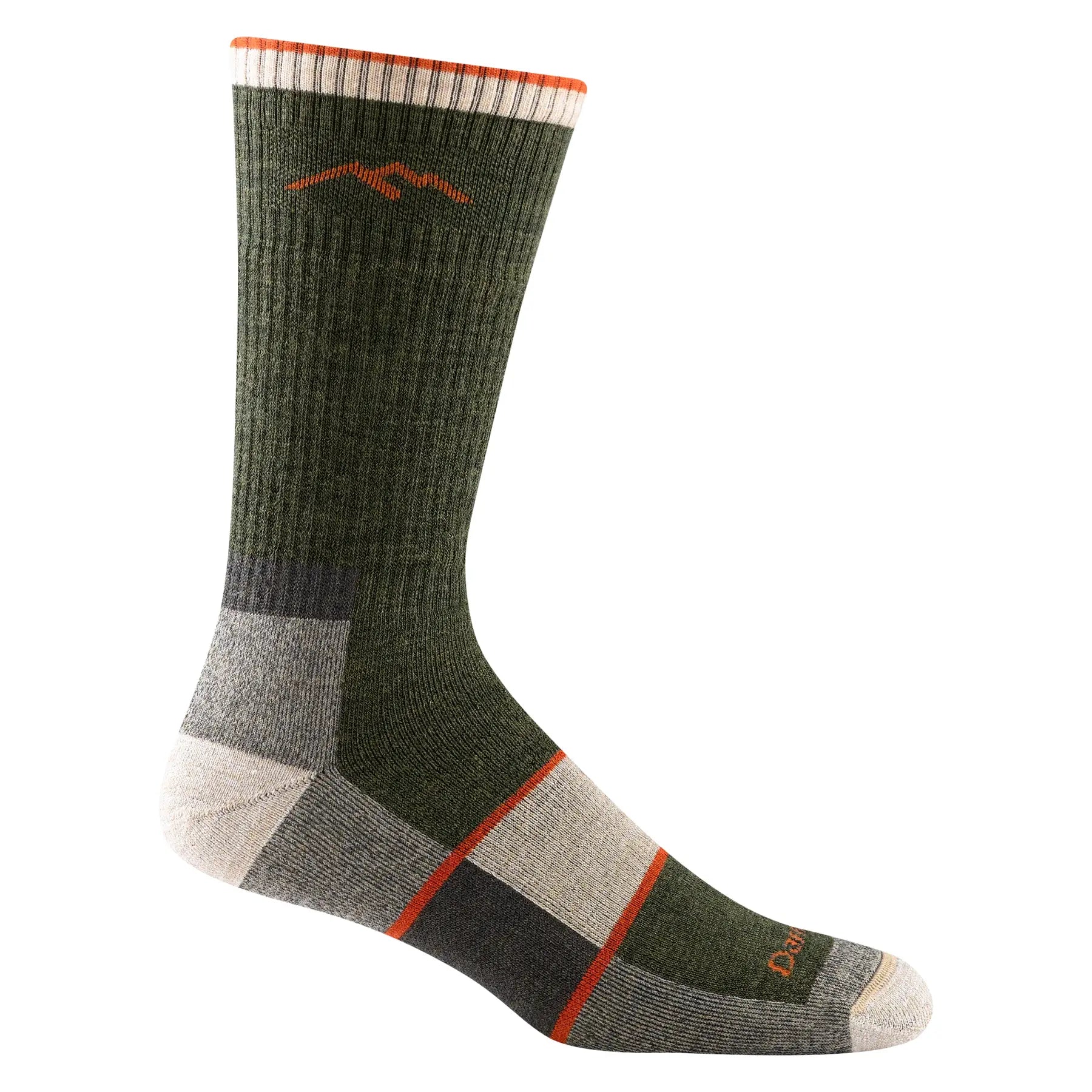 compression socks for cold sports-  Darn Tough 1405 Men's Hiker Boot Full Cushion Midweight Hiking Sock - Olive