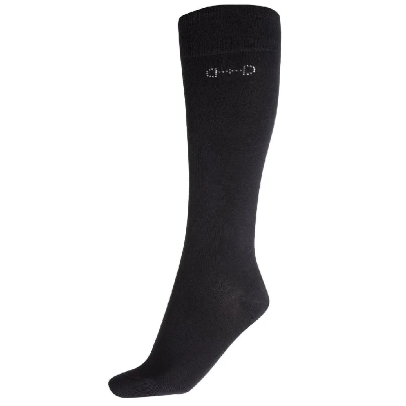 long compression ski socks-  Horze Crystal Bit Detail Riding Socks