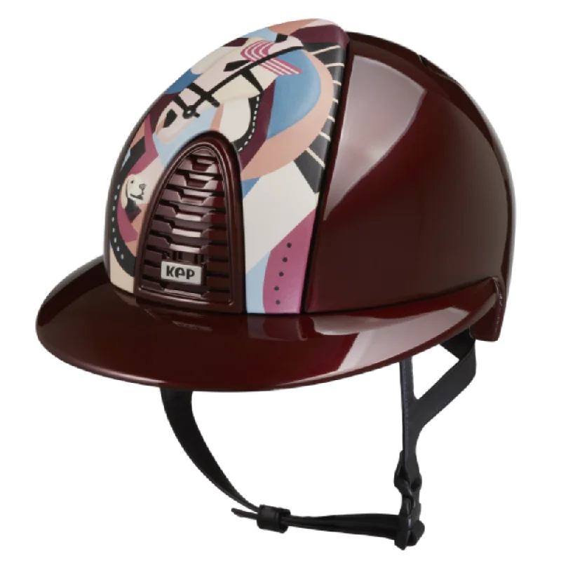 Helmet for Alpine Skiing-Riding Helmet Cromo 2.0 Metal Polo - Pink Pegasus by KEP