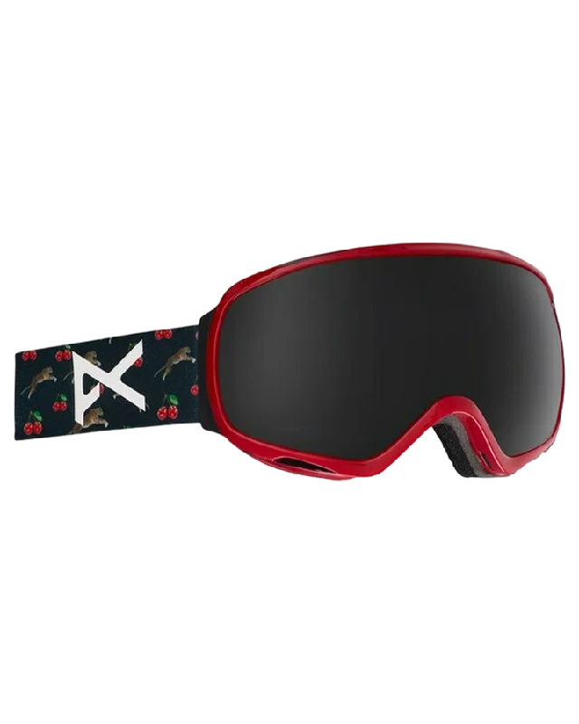 Anon Tempest Women's Snow Goggles - Black Cherries / Dark Smoke