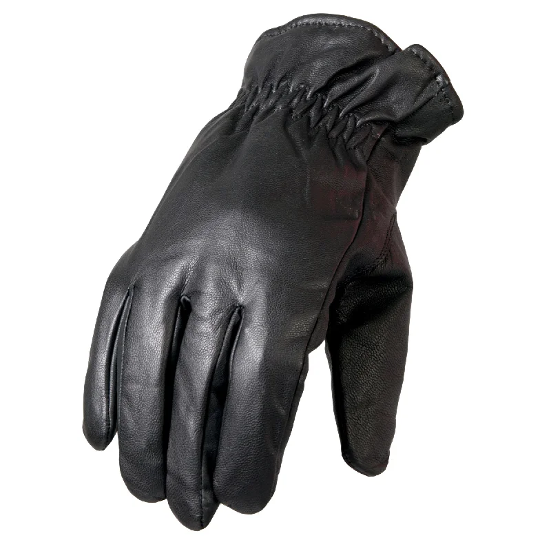 lightweight gloves for cold-weather protection-Goggles with glossy finishes-Hot Leathers GVM1018 Waterproof Unisex Leather Riding Glove