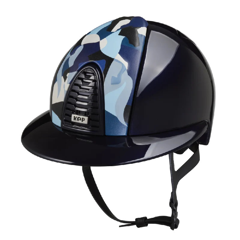 Helmet with Air Channels-Riding Helmet Cromo 2.0 Polish Polo - Blue Vikings by KEP