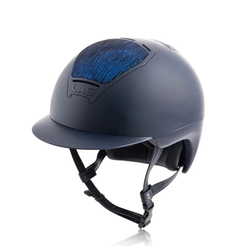 Helmet with Sleek Lines-LAS Helmet Opera Unique Tex with Large Visor