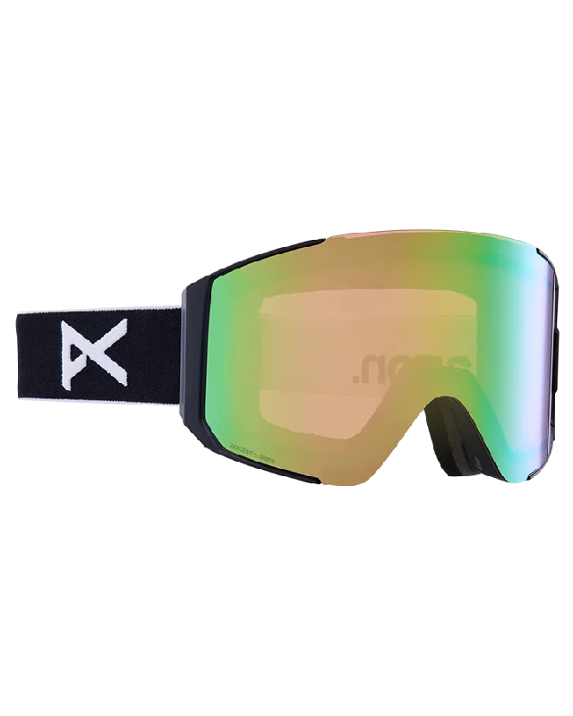 Anon Sync Snow Goggles + Bonus Lens - Black/Perceive Variable Green Lens