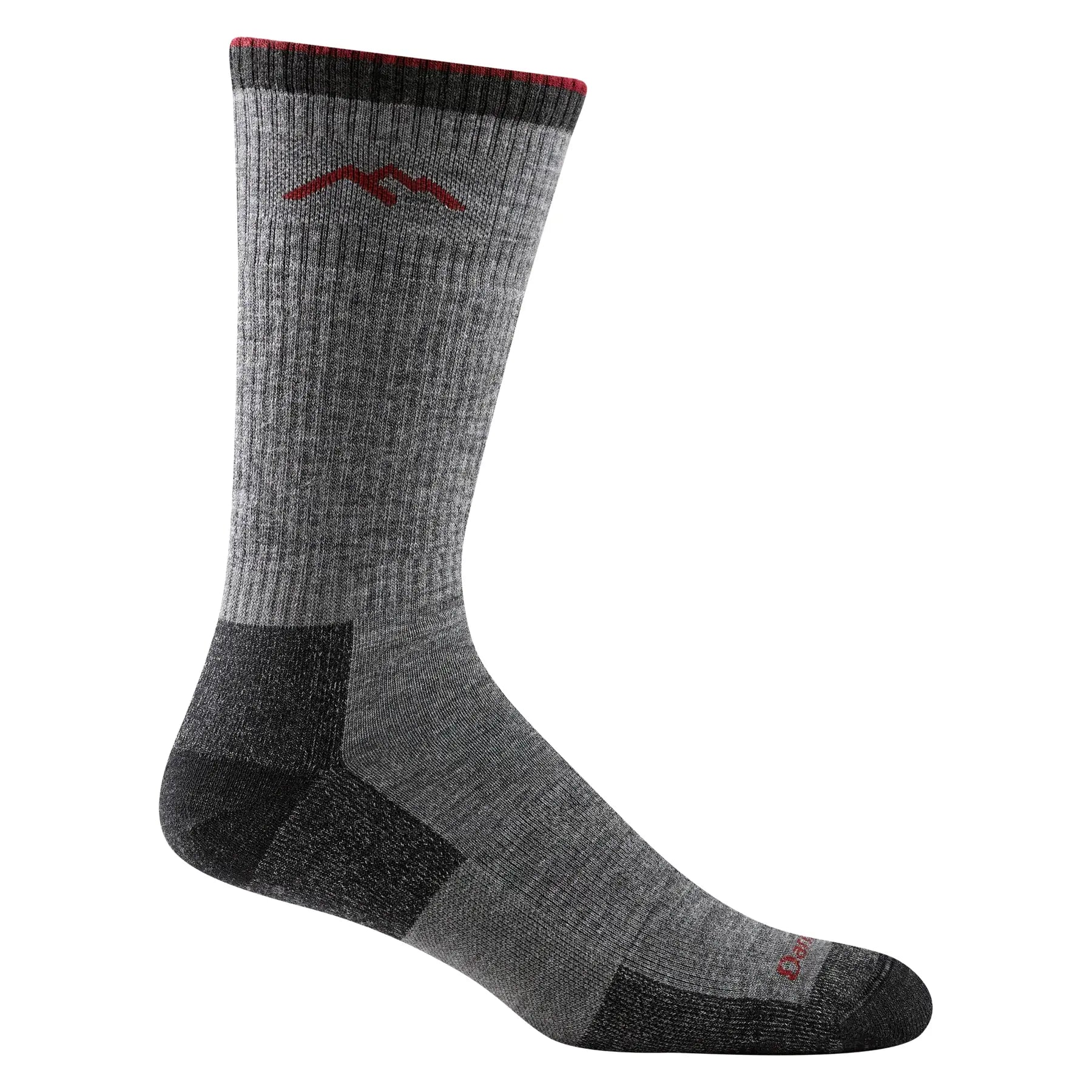 high-performance compression socks for skiing-  Darn Tough 1403 Men's Hiker Boot Midweight Hiking Sock - Charcoal