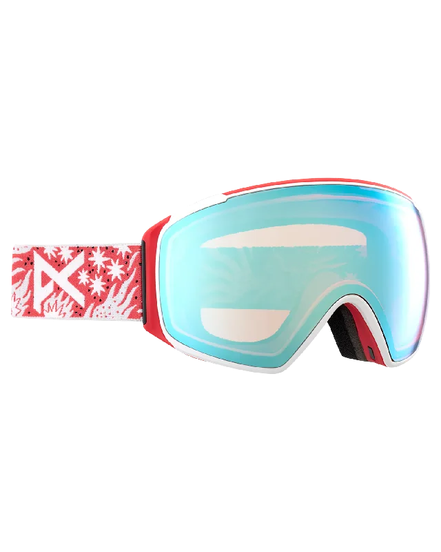 Anon M4S Toric Snow Goggles + Bonus Lens + Mfi® Face Mask - Joshua Noom/Perceive Variable Blue Lens