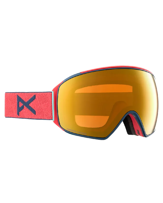 Anon M4 Toric Snow Goggles + Bonus Lens + Mfi® Face Mask - Coral/Perceive Sunny Bronze Lens