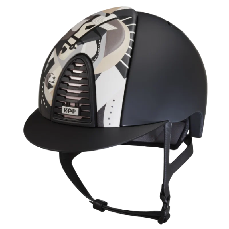 Helmet for Hard Hats-Riding Helmet Cromo 2.0 Textile - Grey Pegasus by KEP