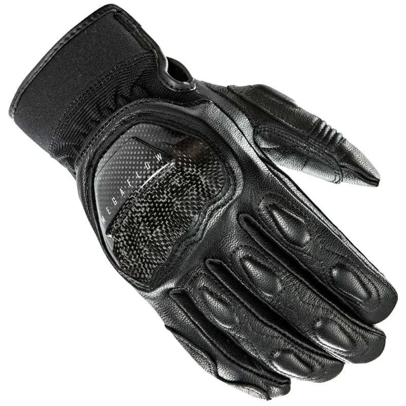 cozy gloves for cold evenings outside-Goggles with cushioned frames-Joe Rocket 'Speedway' Mens Black Leather and Textile Motorcycle Gloves