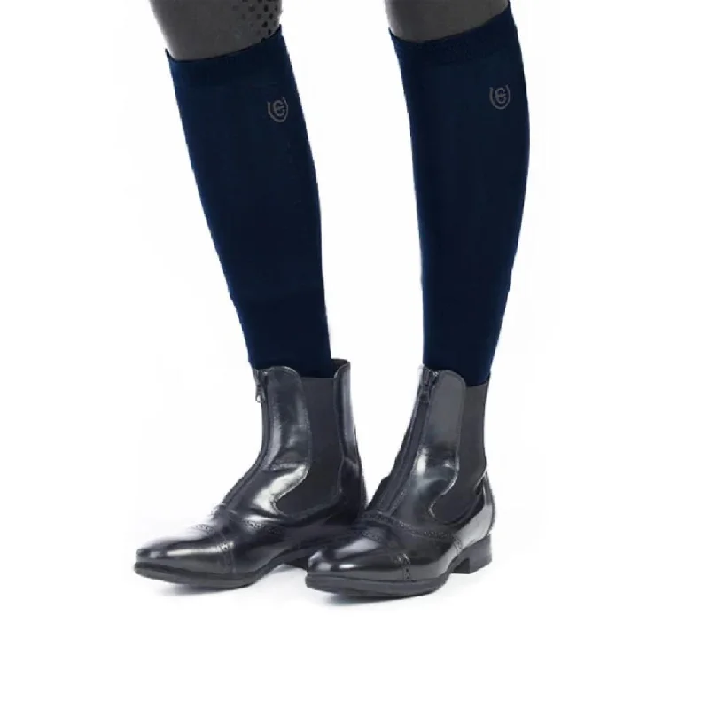 moisture-wicking ski socks-  Equestrian Stockholm Riding Socks BAMBOO NAVY