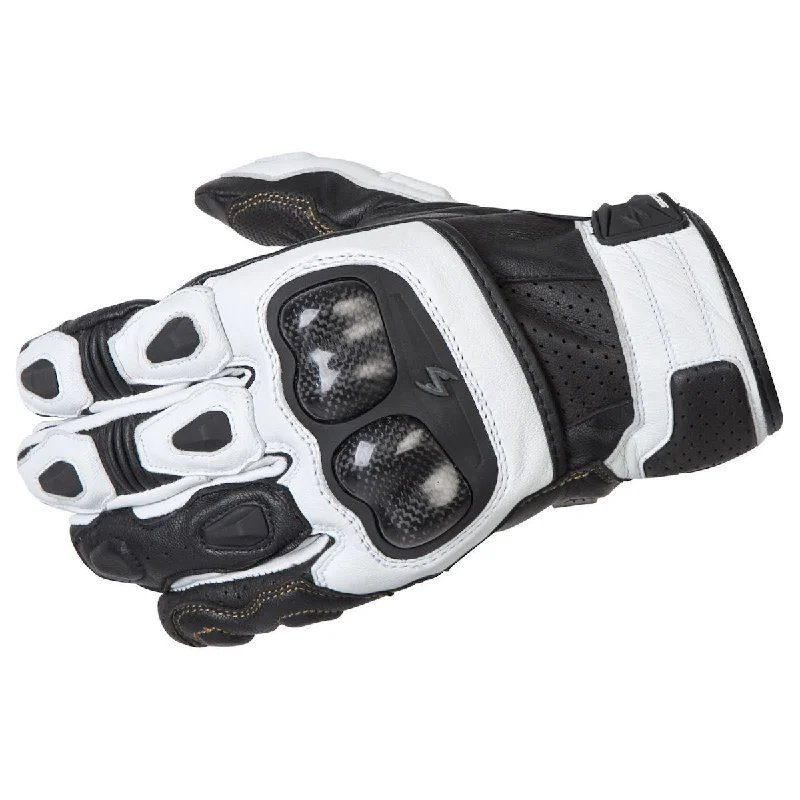 heat-resistant gloves for extreme cold-Goggles for lodge trips-Scorpion SGS MKII White Leather Gloves