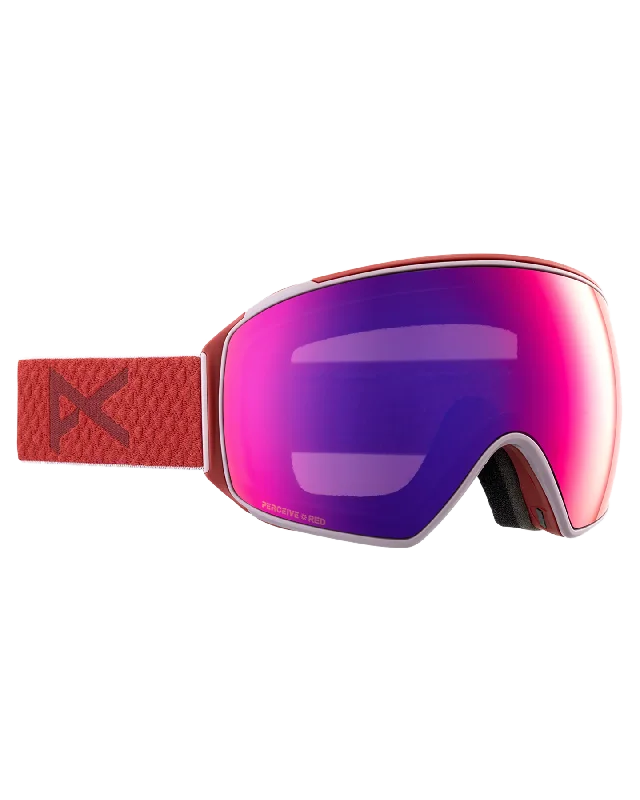 Anon M4 Toric Snow Goggles + Bonus Lens + Mfi® Face Mask - Mars/Perceive Sunny Red Lens