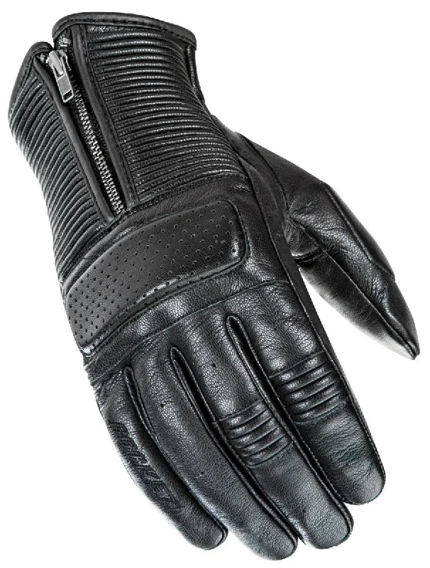 work gloves for snow shoveling tasks-Goggles for sharp turns-Joe Rocket Cafe Racer Men's Black Leather Gloves