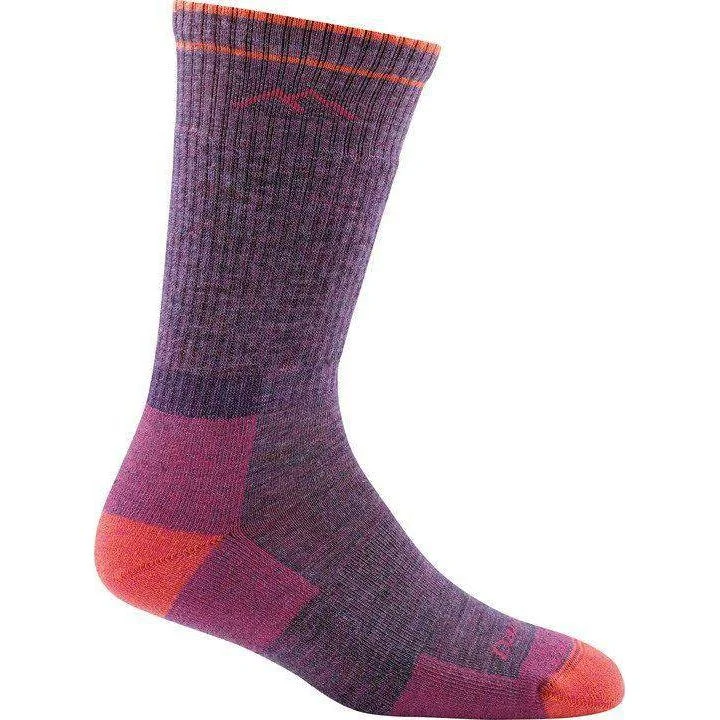 extra warm ski socks for cold weather-  Darn Tough 1907 Womens Hike Boot Cushion Socks - Plum Heather