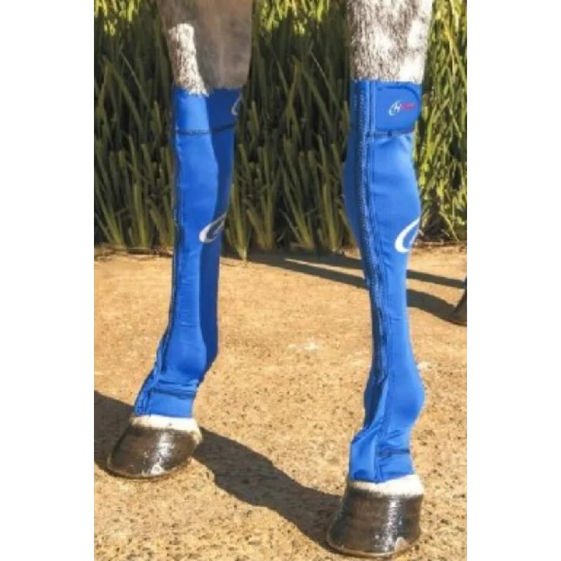 thin ski socks-  Hidez Compression Socks FRONT Blue