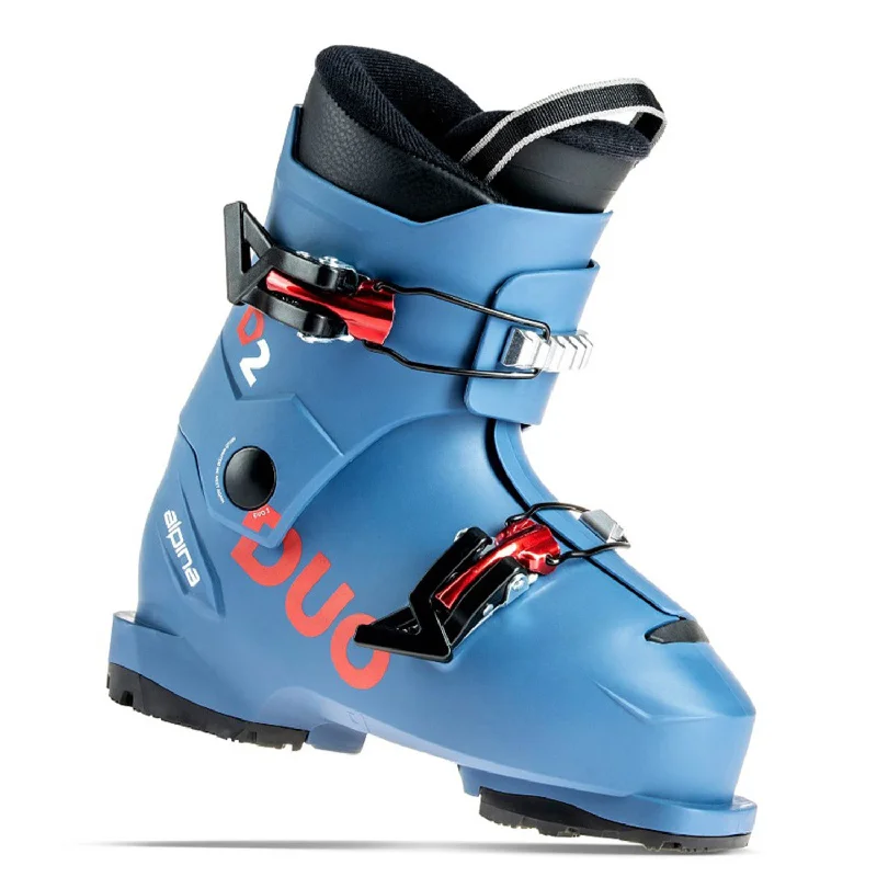 Ski boots posture-Alpina Kids' Duo 2 Max Ski Boots 2023