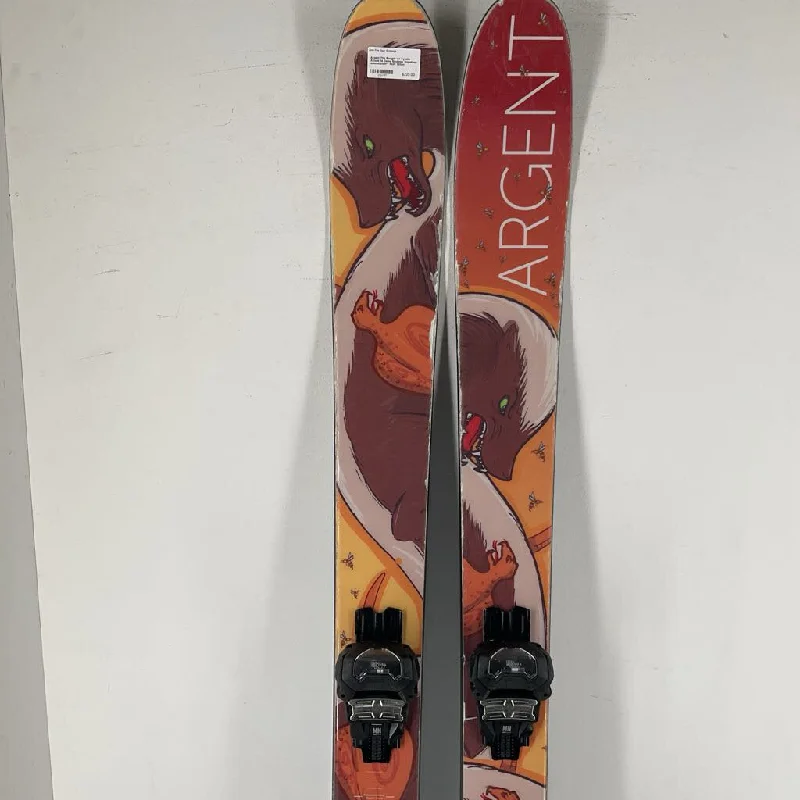 Skis for reliability-Argent The Badger w/ Tyrolia Attack 14 Demo Bindings *topsheet delamination and Core shot*