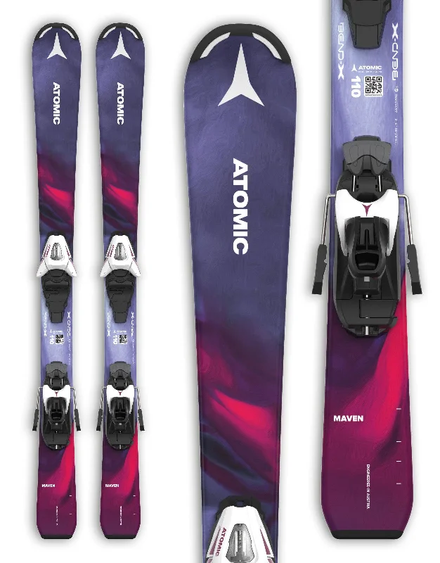 Skis for binding adjustment-Atomic Maven Girl S Skis + C5 GW Bindings 2025