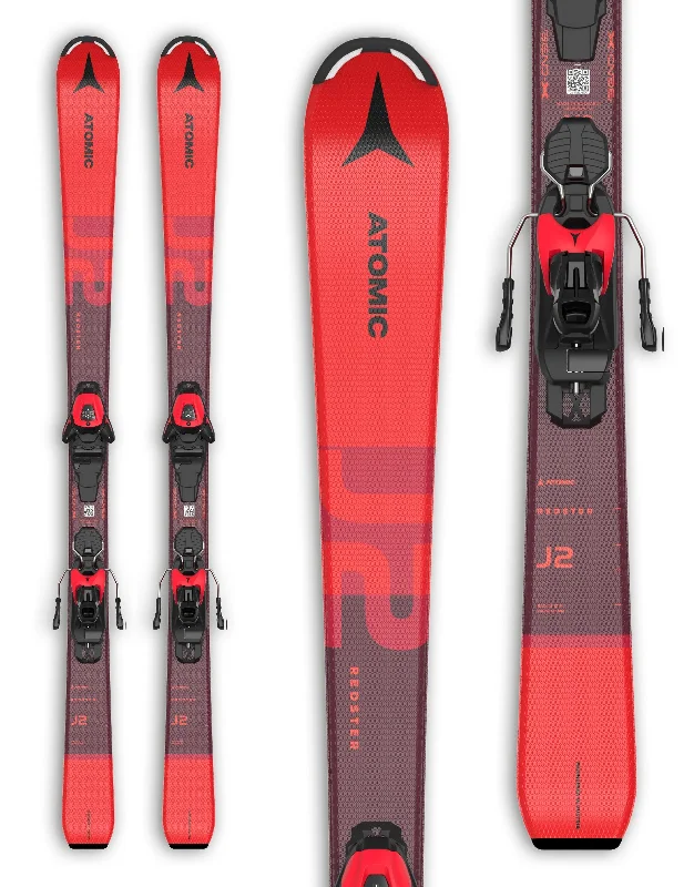 Skis for online only-Atomic Redster J2 Kids Skis + L6 GW Bindings 2024