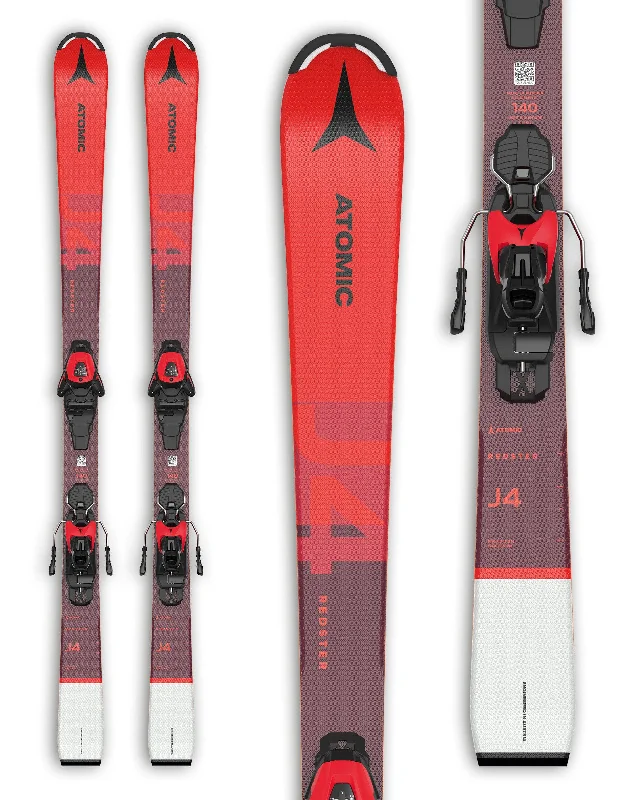 Skis for survey-Atomic Redster J4 Kids Skis + L6 GW Bindings 2024