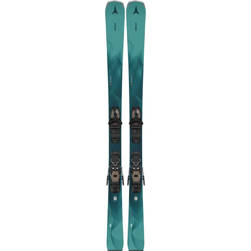 Ski bindings for speed and agility-Atomic Women's Cloud Q8 Skis w/M 10 GW Black/Sand Bindings 2025