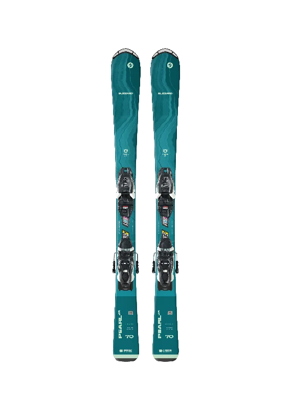 Ski bindings for family-friendly snow adventures-Blizzard Pearl Junior Snow Skis  with Marker FDT Bindings